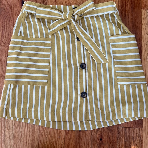Altar’d State Button up Pin Stripe Skirt - Picture 1 of 3